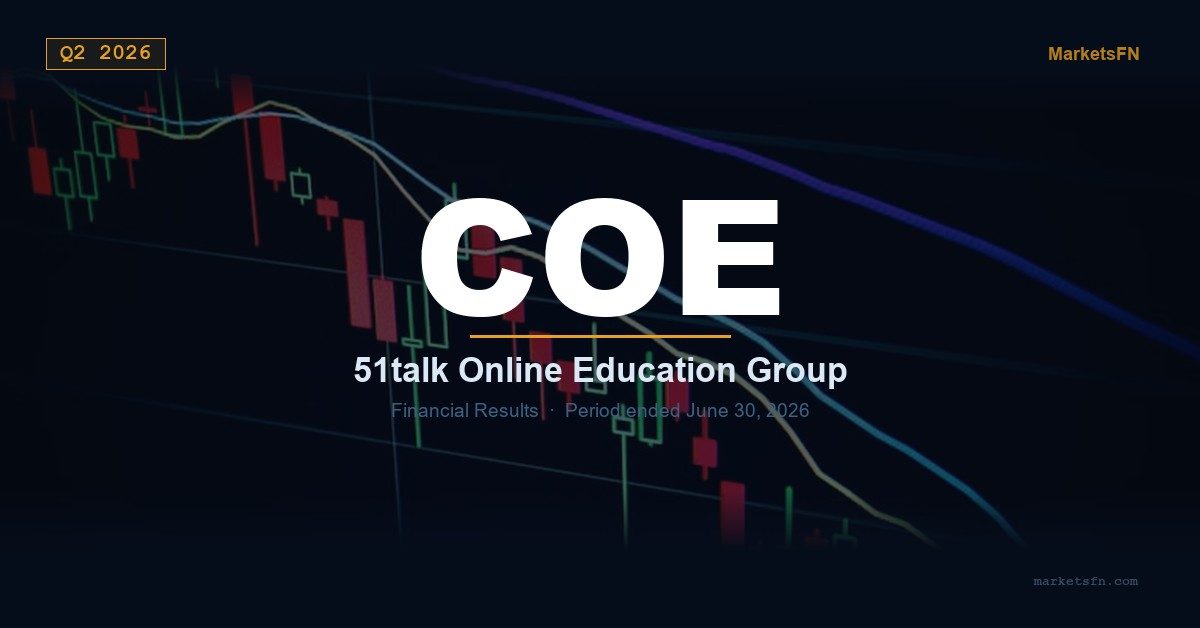 51Talk Online Education Group (COE) Risultati Finanziari Q2 2026