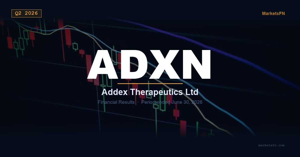 Resultados Financieros del Segundo Trimestre de 2026 de Addex Therapeutics Ltd. (ADXN)