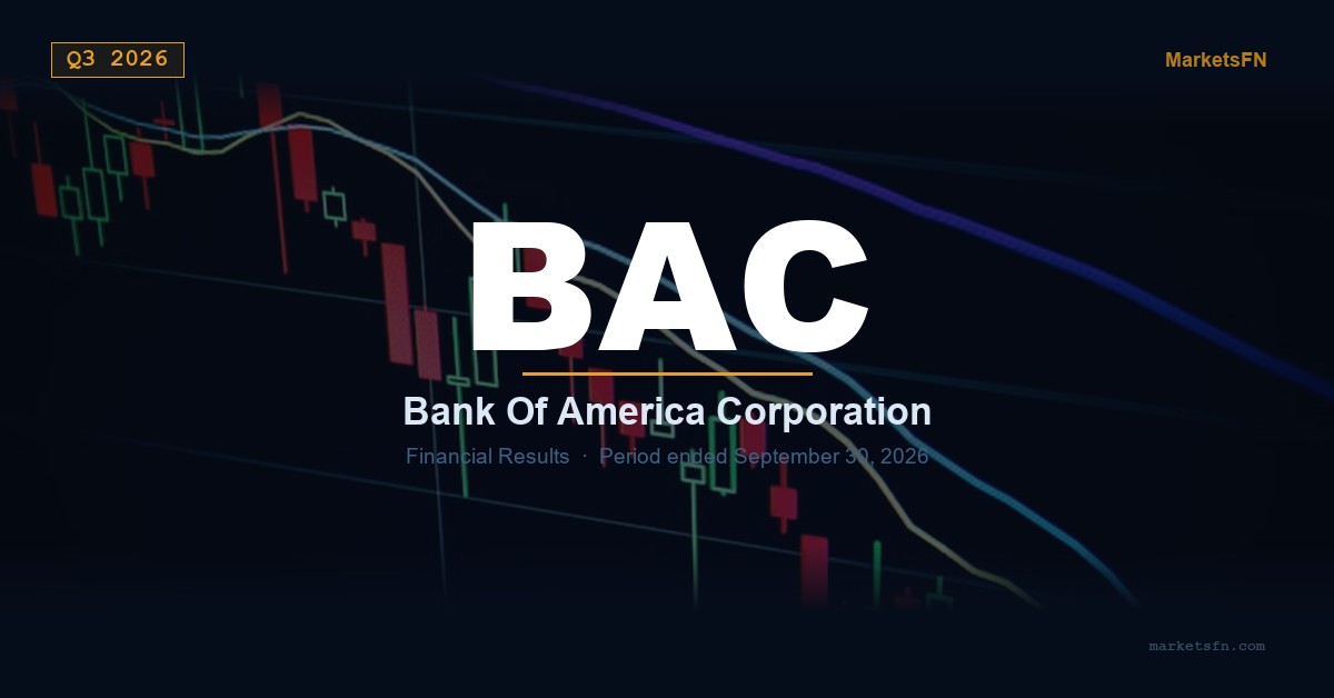 Bank of America Corporation (BAC) Q3 2026 Financial Results Summary