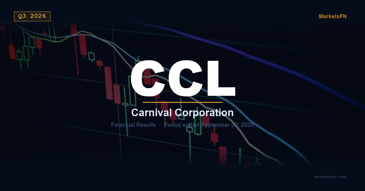 Carnival Corporation (CCL) Q3 2026 Financial Results Summary