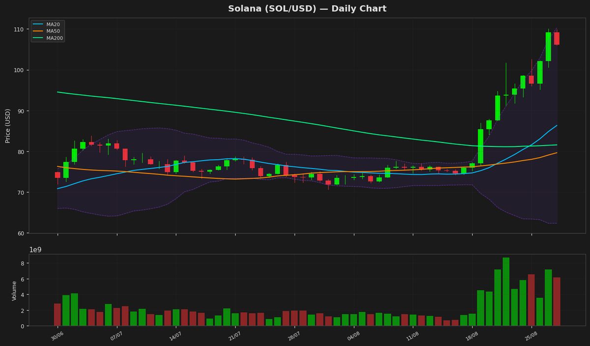 Solana at $106: Overbought RSI Signals Caution Amid Drop