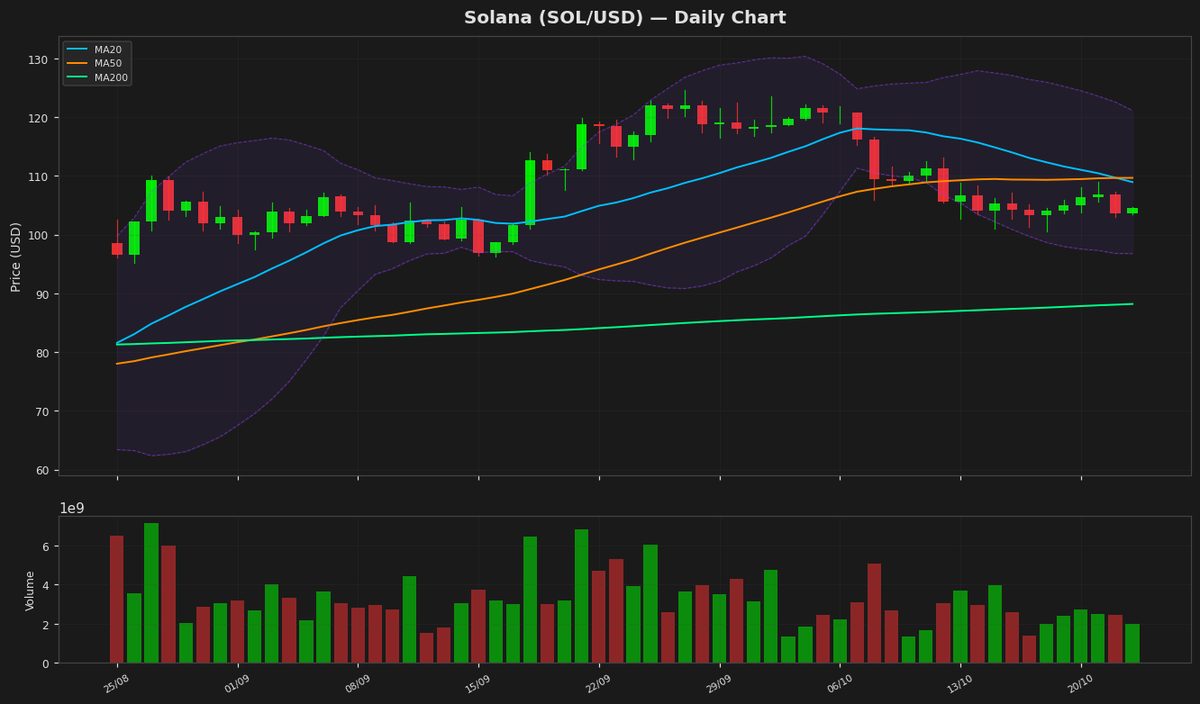 Solana Eyes Rebound as RSI Nears Oversold at $104.51