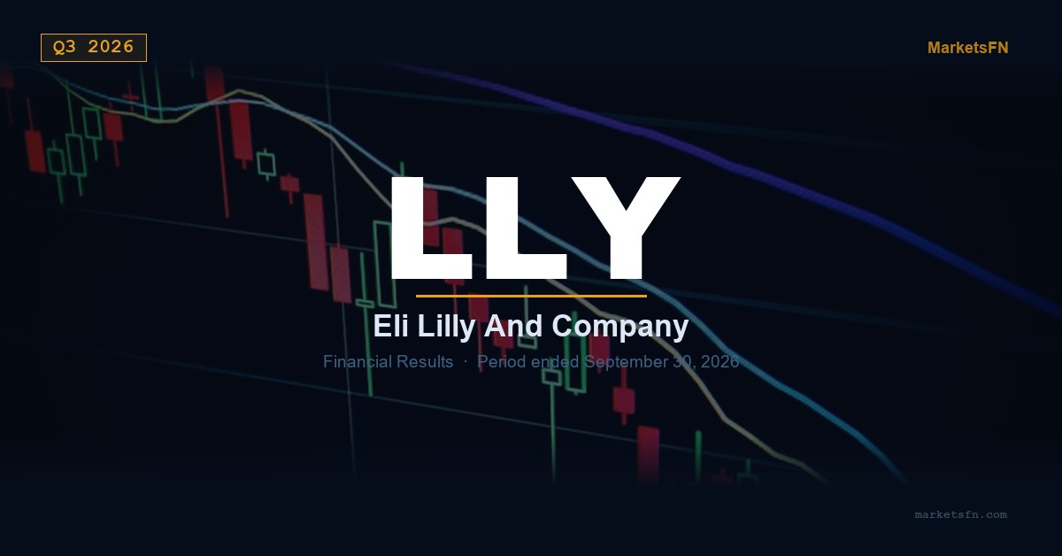Eli Lilly and Company (LLY) Q3 2026 Financial Results Summary