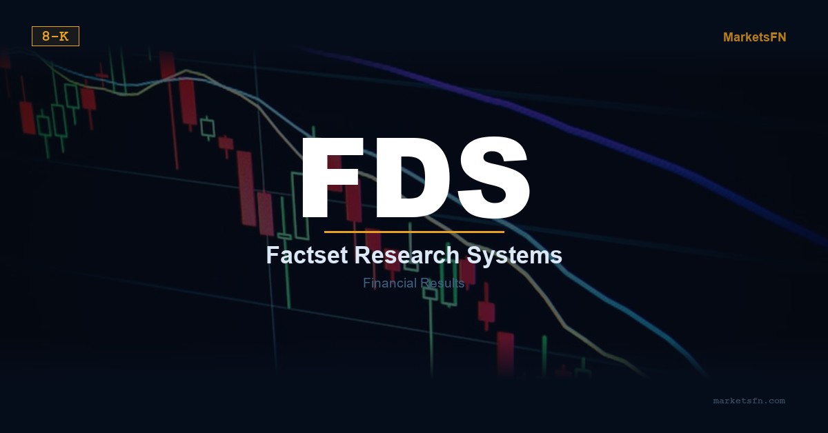 FactSet Research Systems (FDS) 2025 Financial Results Summary