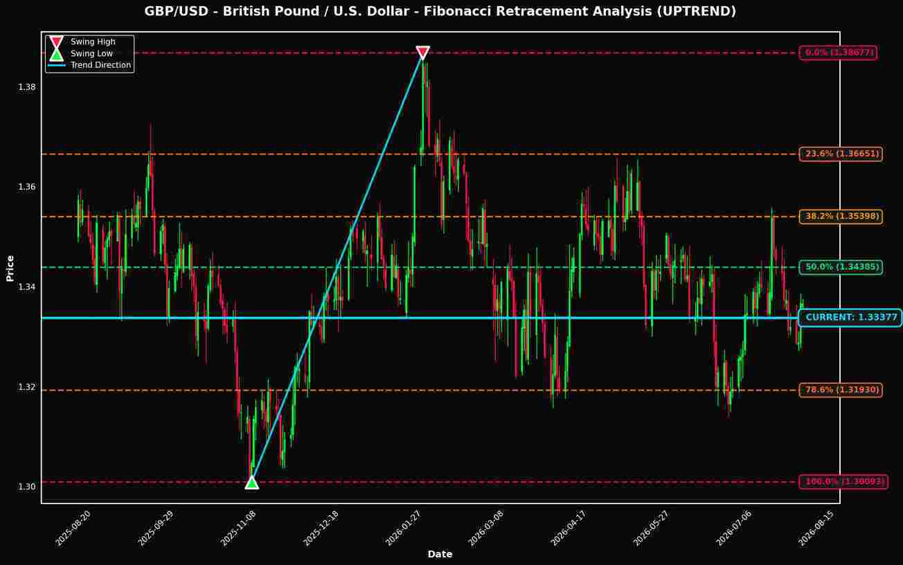 Fibonacci Retracement Analysis: GBP/USD and AUD/USD Near Key Levels