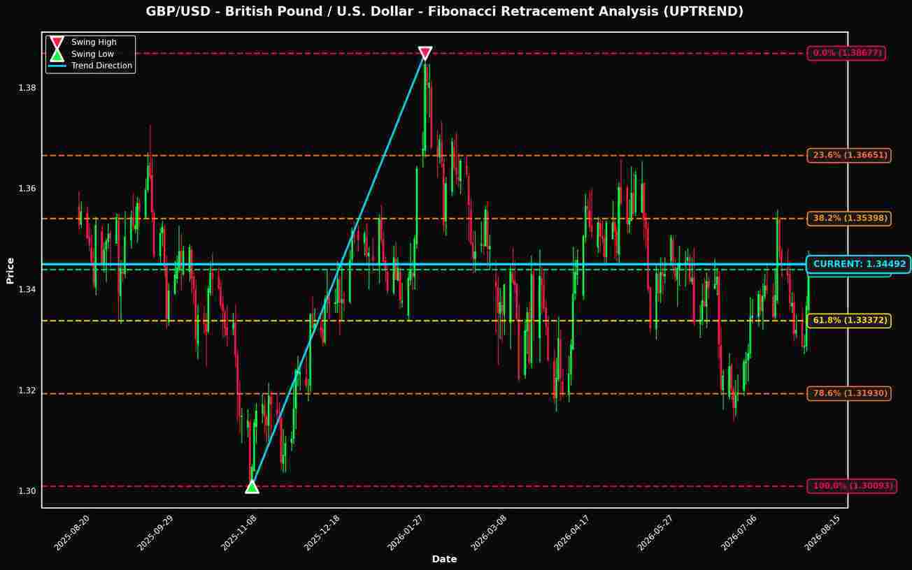 Fibonacci Retracement Analysis: GBP/USD and USD/CAD Near Key Levels