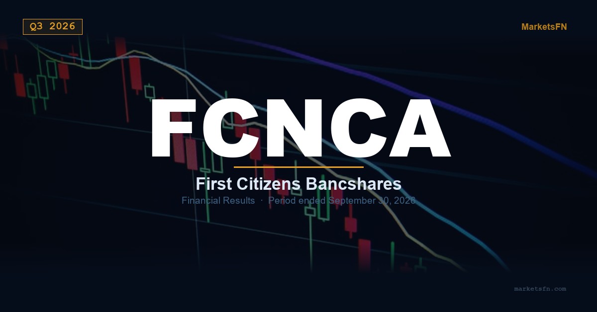 First Citizens BancShares (FCNCA) Q3 2026 Financial Results Summary