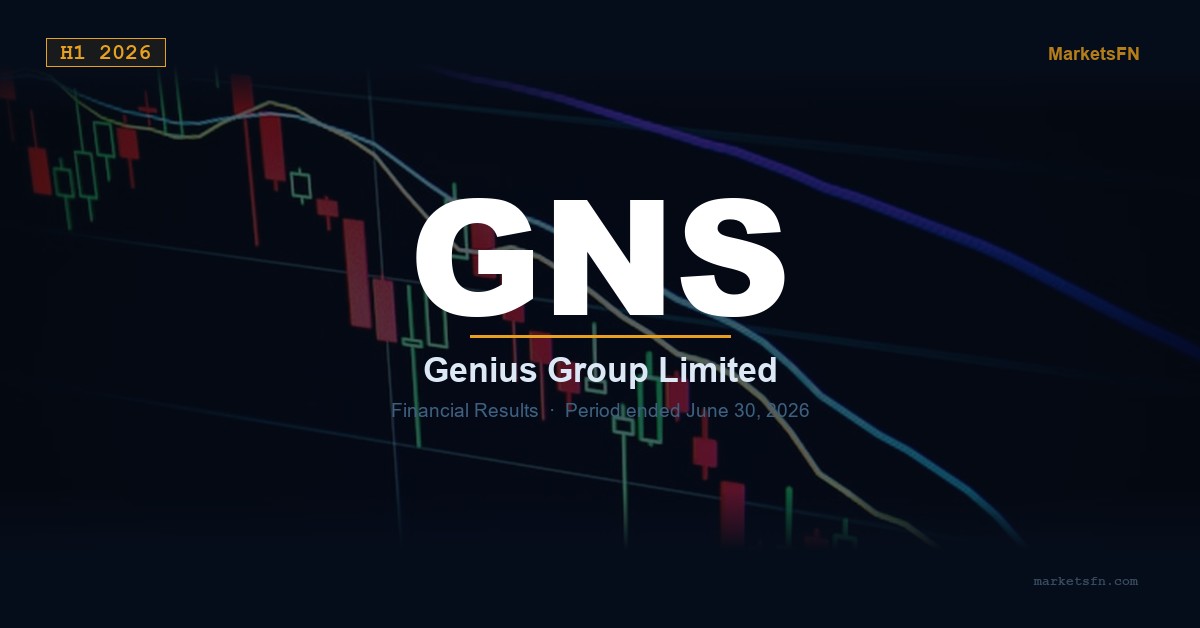 Genius Group Limited (GNS) H1 2026 Financial Results
