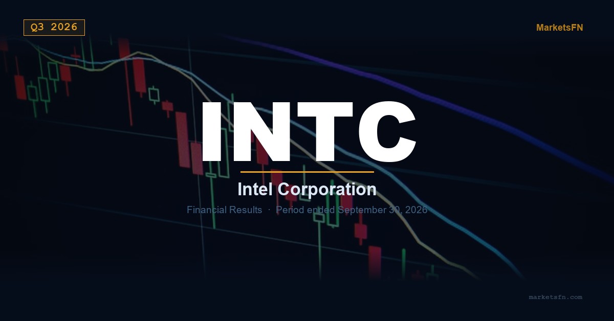 Intel Corporation (INTC) Q3 2026 Financial Results Summary