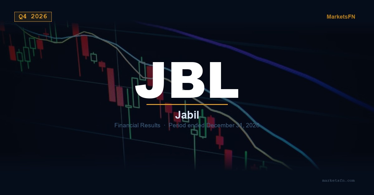 Jabil (JBL) Q4 2026 Financial Results Summary
