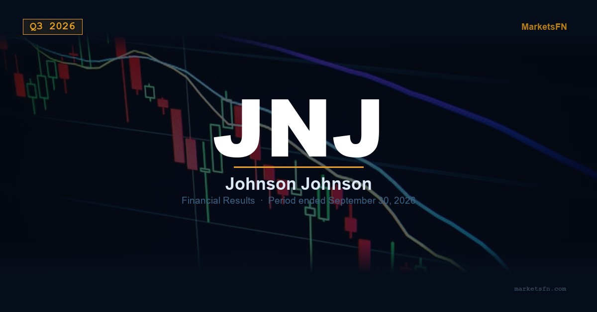 Johnson & Johnson (JNJ) Riepilogo dei Risultati Finanziari del Q3 2026
