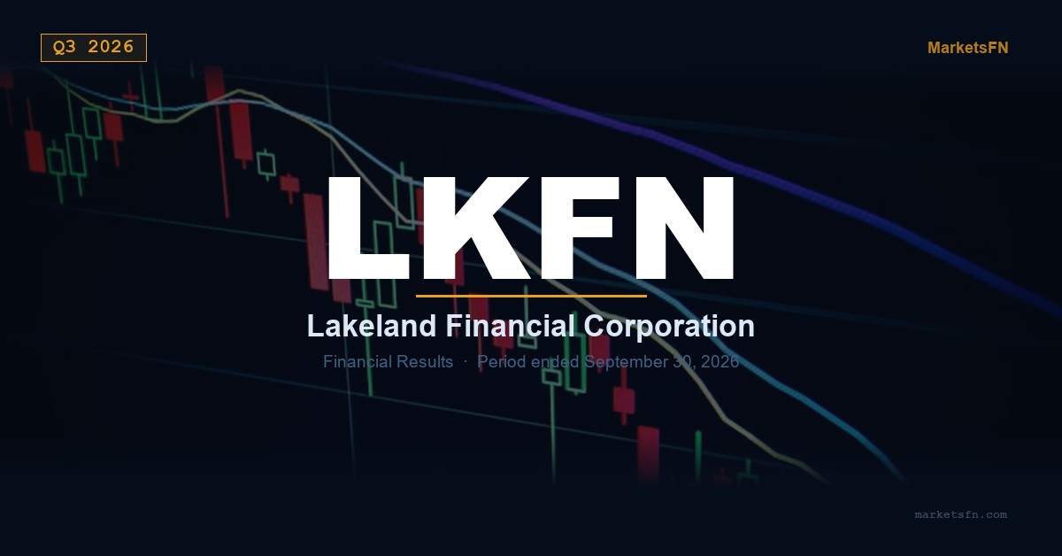 Lakeland Financial Corporation (LKFN) Q3 2026 Financial Results Summary