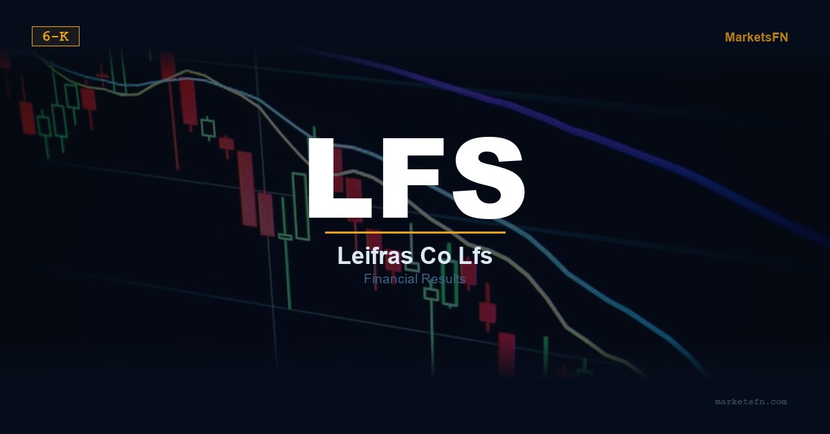 LEIFRAS Co. (LFS) LFS Q3 Financial Results