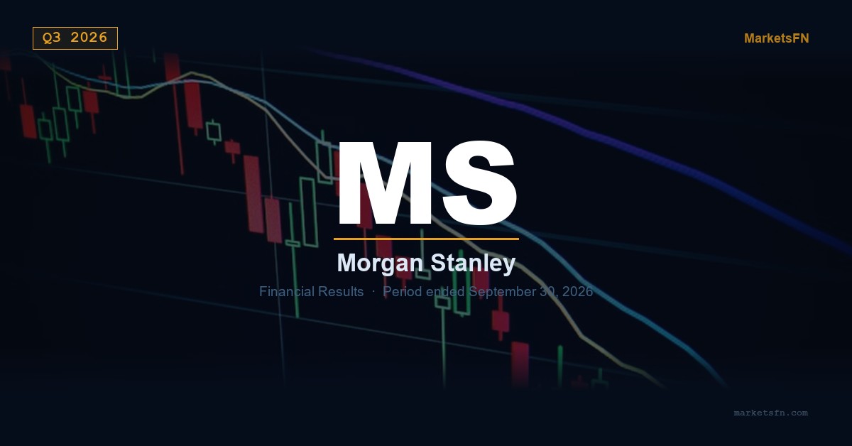 Resumen de resultados financieros del Q3 2026 de Morgan Stanley (MS)