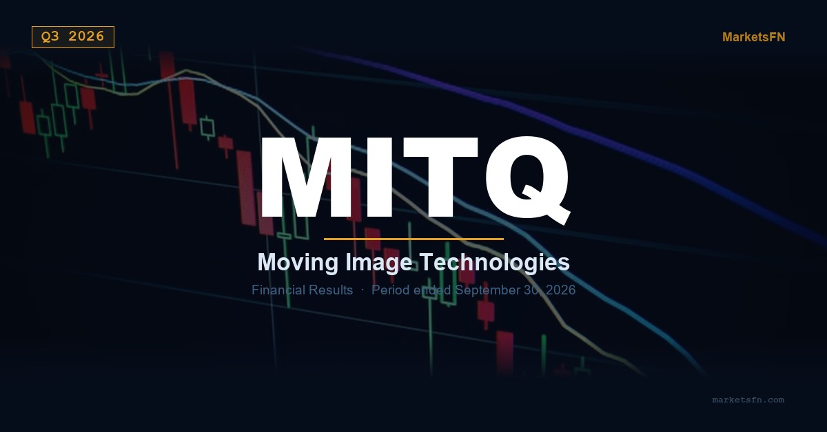 Moving iMage Technologies (MITQ) Q3 2026 Financial Results Summary