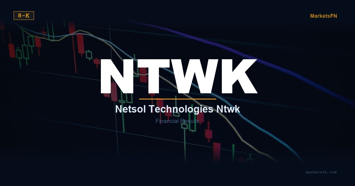 NetSol Technologies (NTWK) NTWK Financial Results Summary