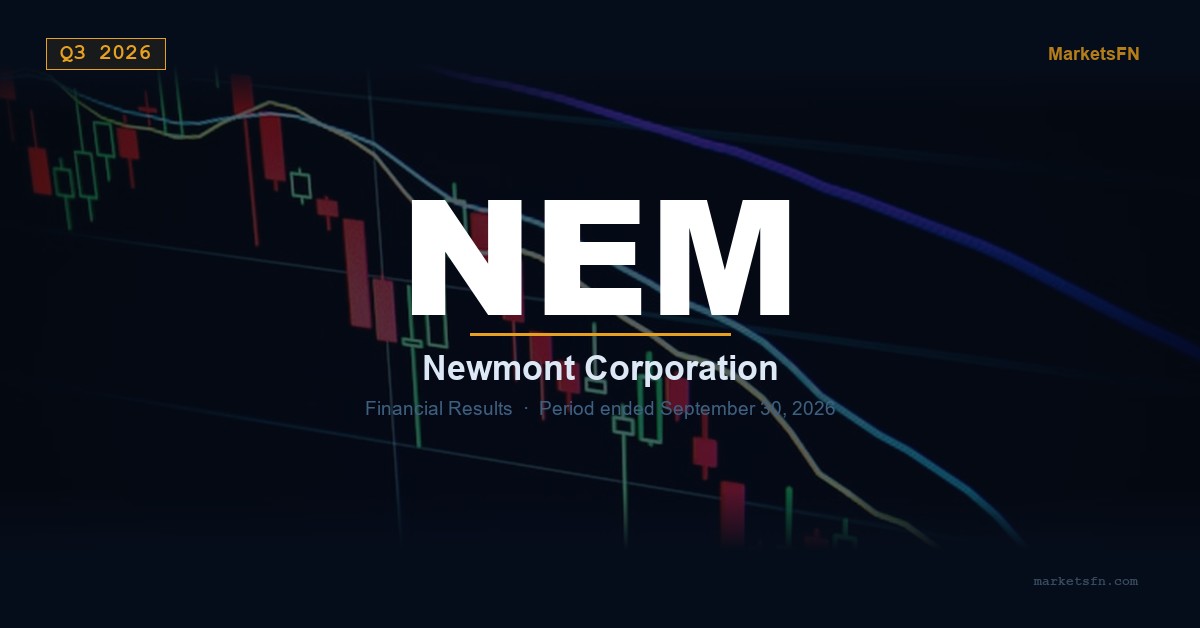 Newmont Corporation (NEM) Q3 2026 Financial Results Summary