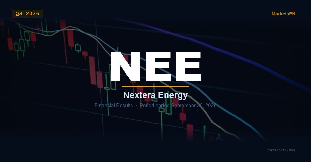 Resumen de Resultados Financieros de NextEra Energy (NEE) T3 2026
