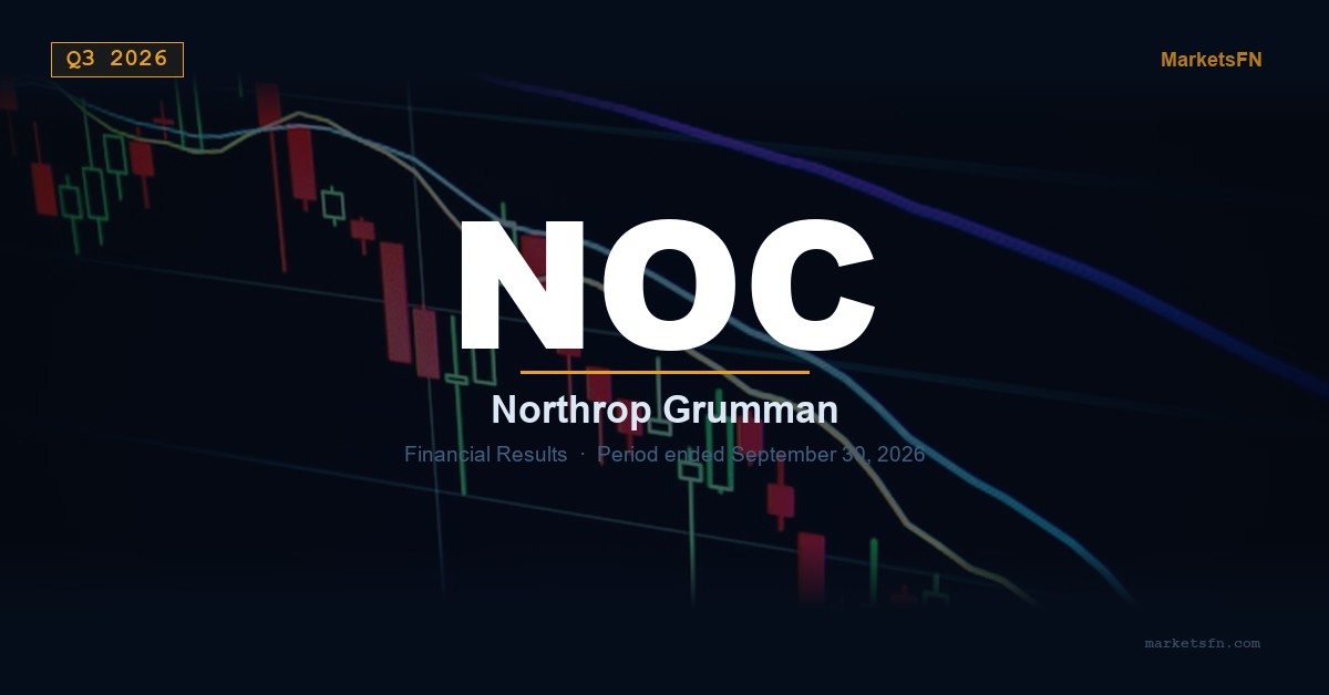 Northrop Grumman (NOC) Q3 2026 Financial Results Summary