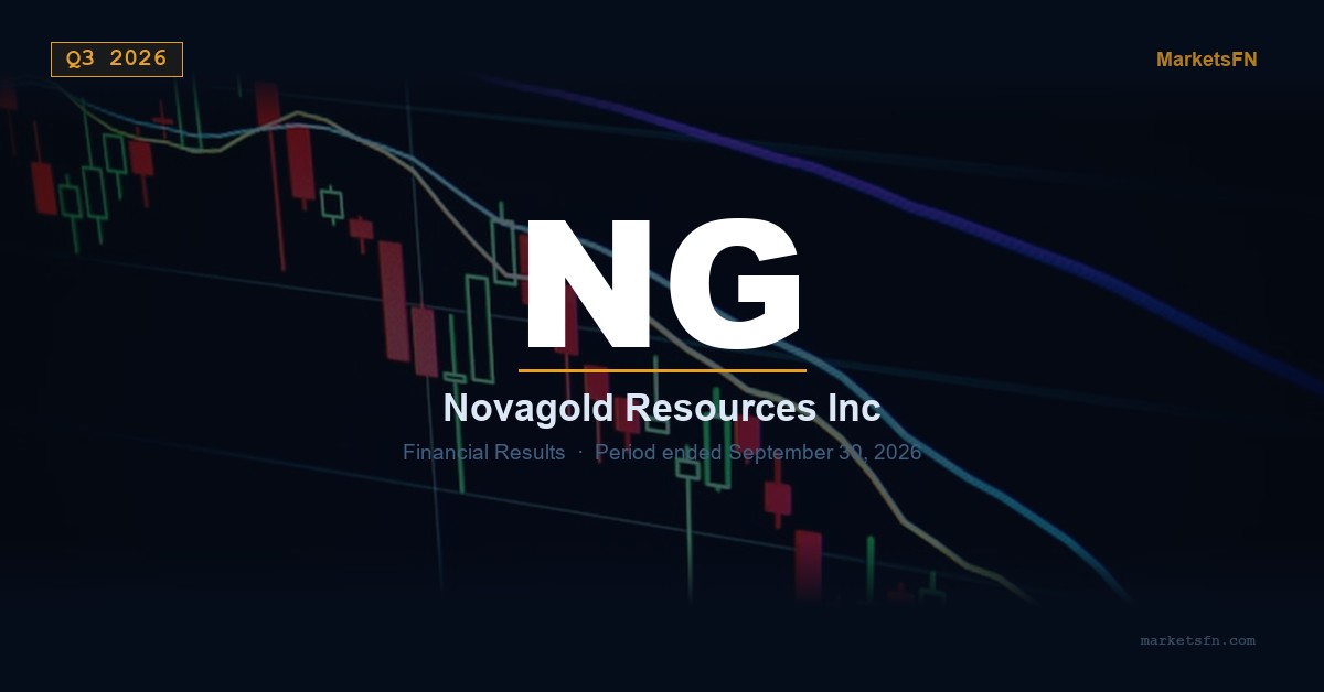 NOVAGOLD RESOURCES INC. (NG) Q3 2026 Financial Results Summary