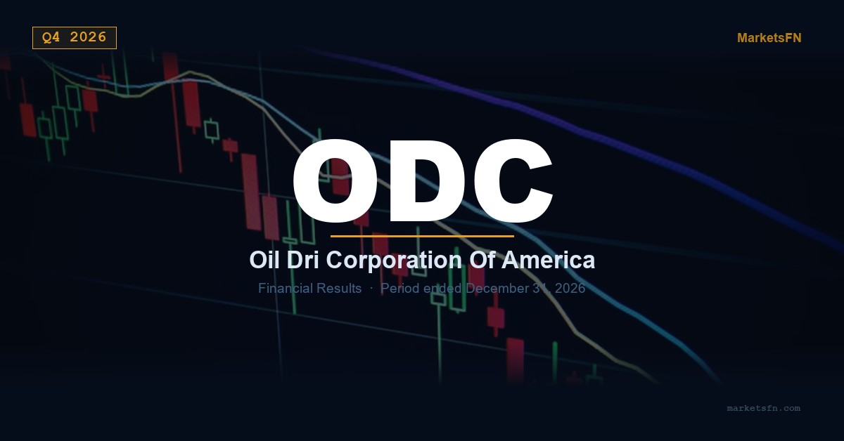 Oil-Dri Corporation of America (ODC) Q4 2026 Financial Results Summary