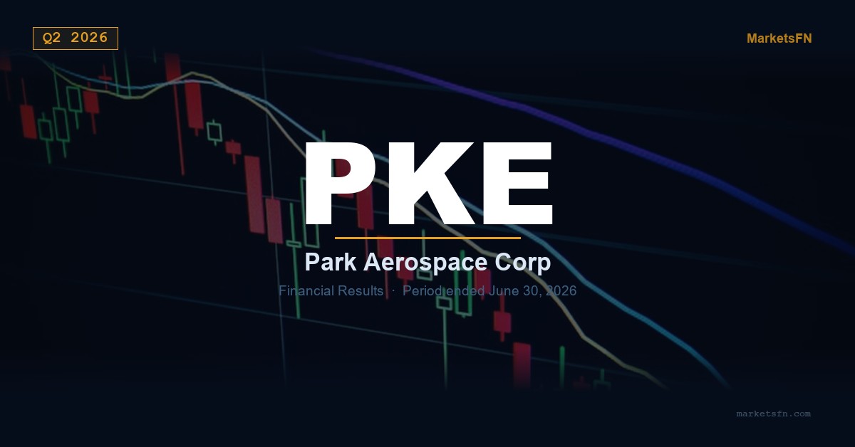 Park Aerospace Corp. (PKE) Q2 2026 Financial Results Summary