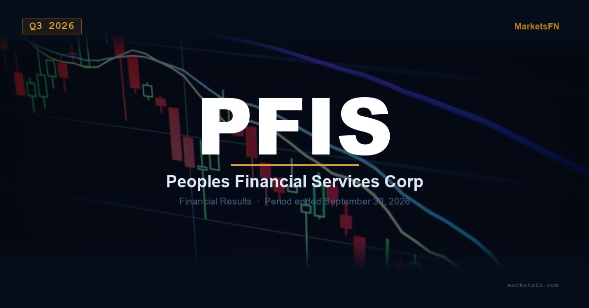 Peoples Financial Services Corp. (PFIS) Q3 2026 Financial Results Summary
