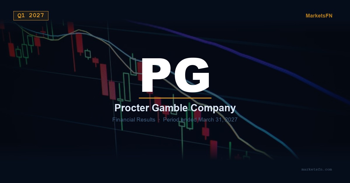 Procter & Gamble Company (PG) Riepilogo dei Risultati Finanziari Q1 2027