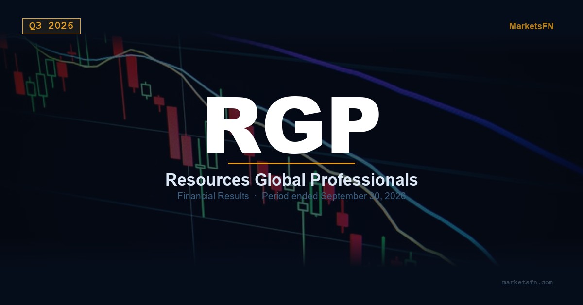 Resources Global Professionals (RGP) Q3 2026 Financial Results Summary