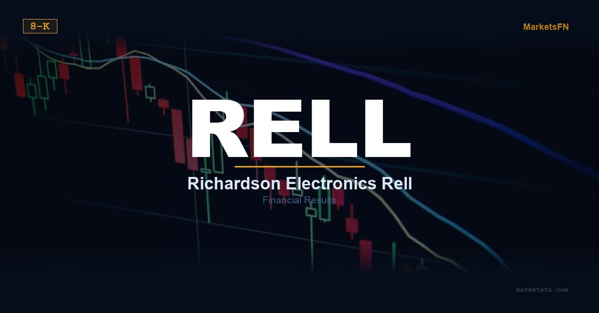 Richardson Electronics (RELL) RELL Q4 Financial Results Summary