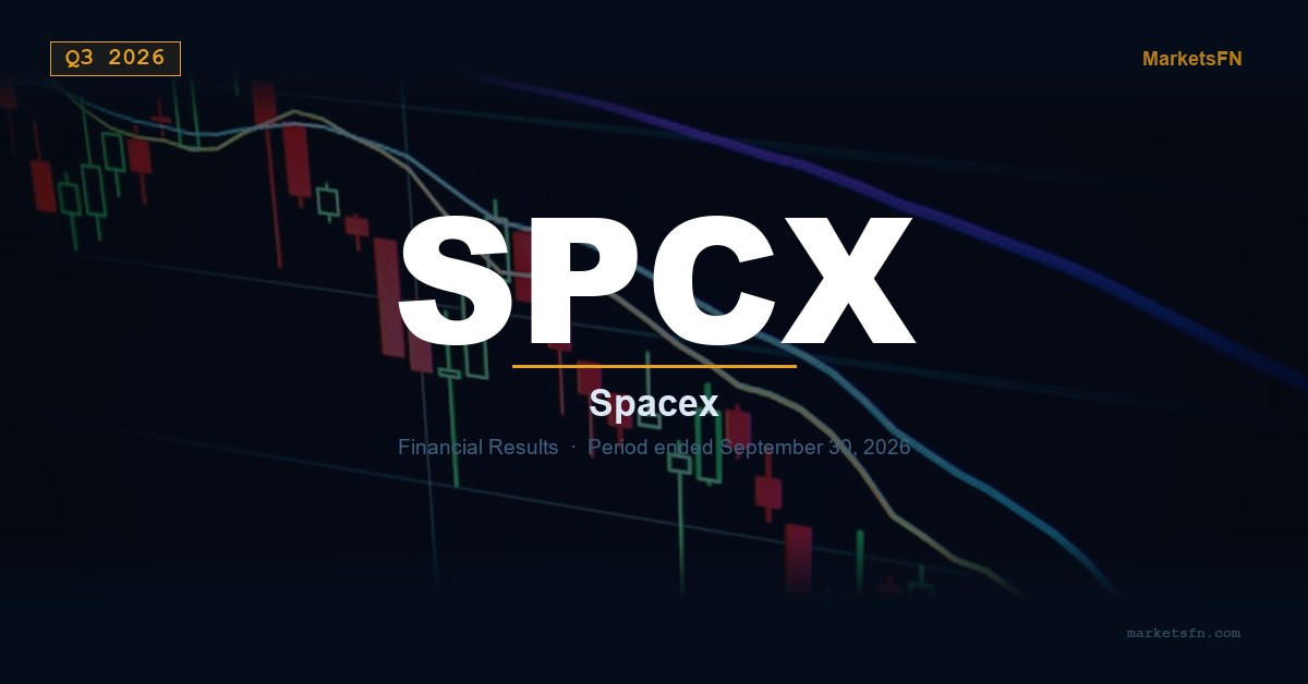 SpaceX (SPCX) Q3 2026 Financial Results Summary