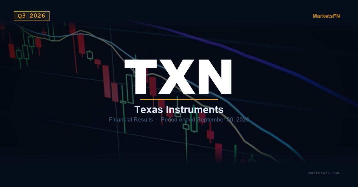 Texas Instruments (TXN) Q3 2026 Financial Results Summary