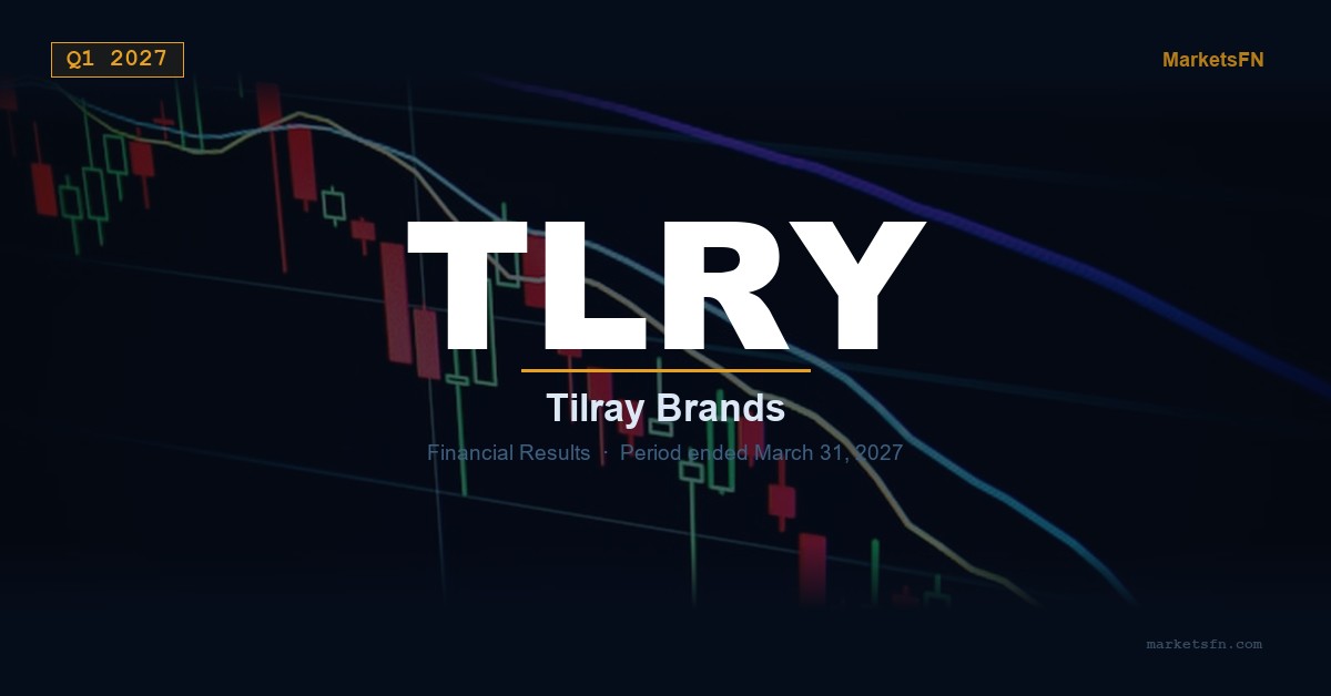 Tilray Brands (TLRY) Q1 2027 Financial Results Summary