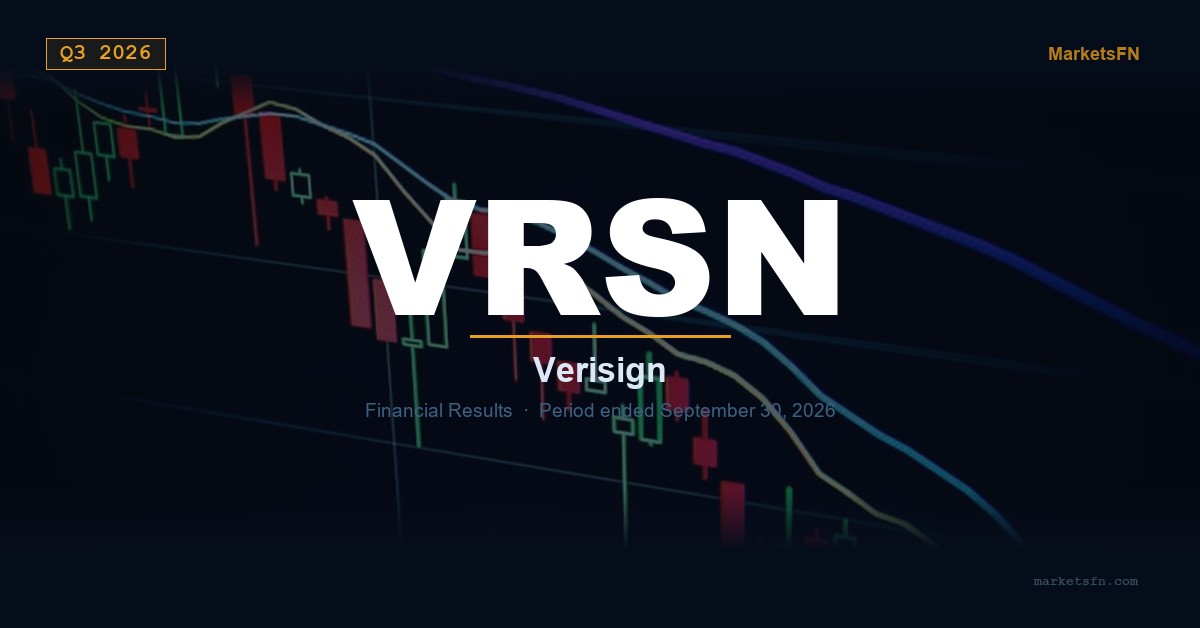 VeriSign (VRSN) Q3 2026 Financial Results Summary