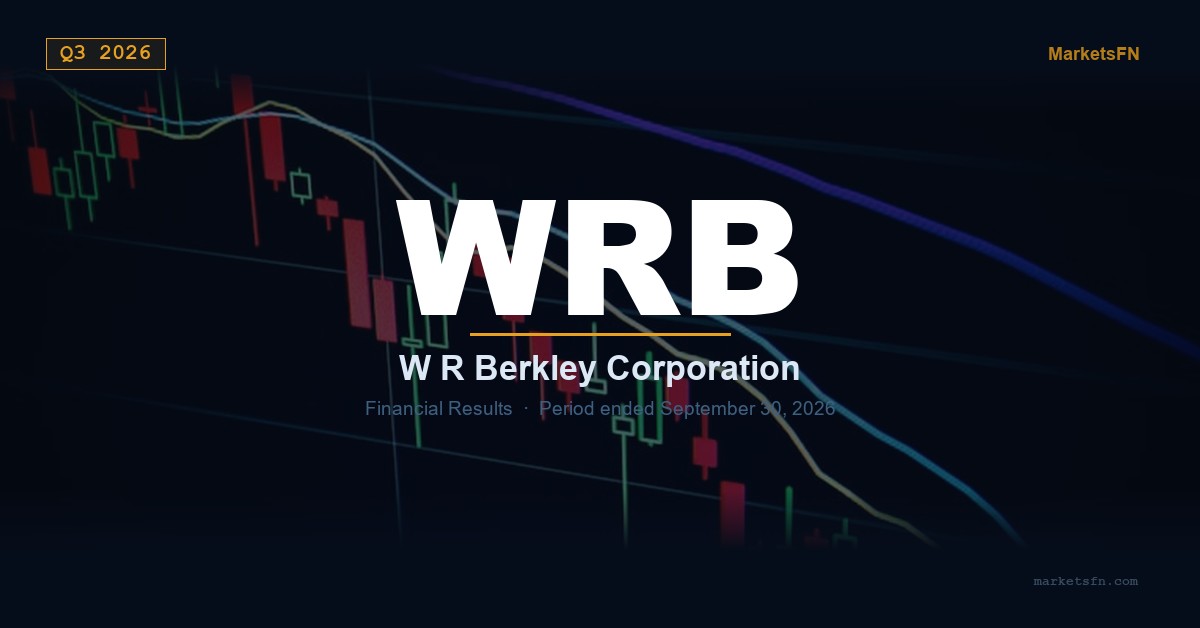W. R. Berkley Corporation (WRB) Q3 2026 Financial Results Summary