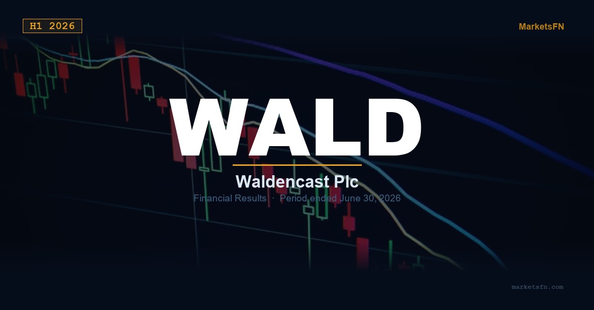 Waldencast plc (WALD) H1 2026 Financial Results