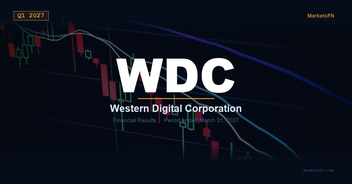 Western Digital Corporation (WDC) Q1 2027 Financial Results Summary