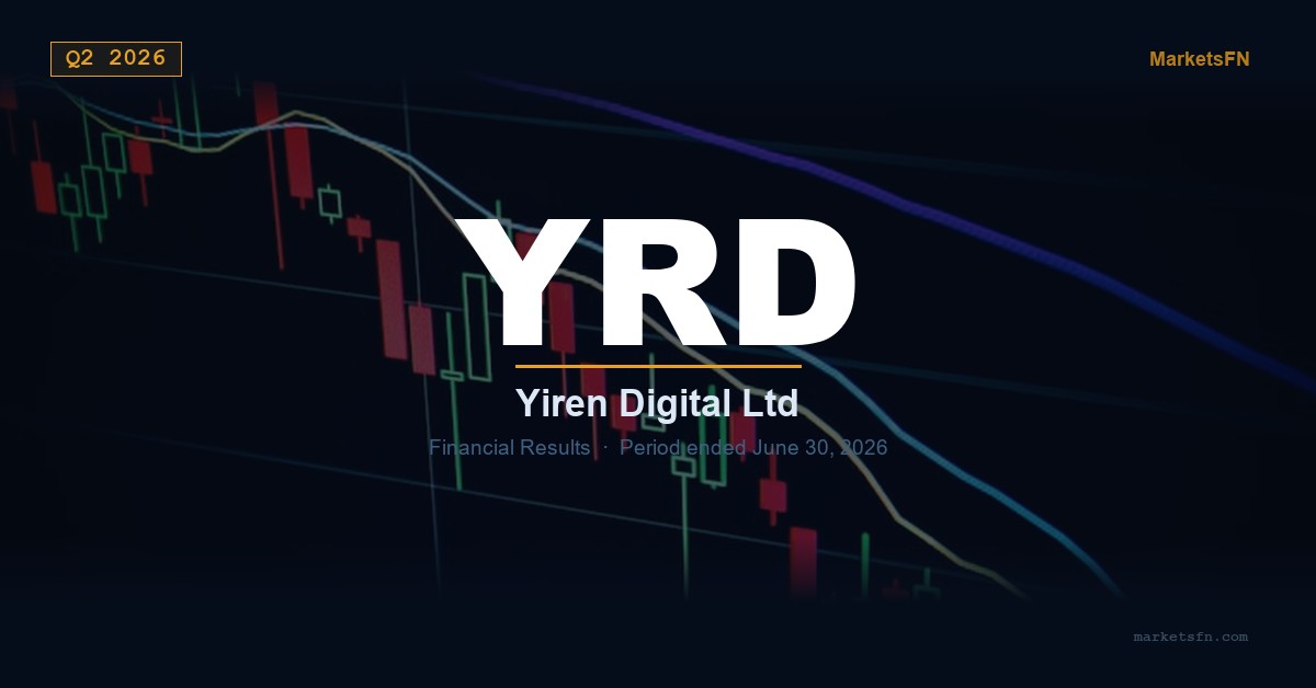Yiren Digital Ltd. (YRD) Q2 2026 Financial Results